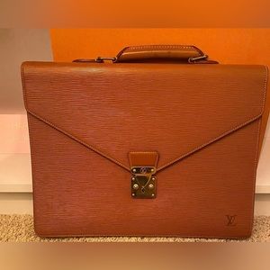 Louis Vuitton Louis Vuitton Nomade Robusto Brown Leather Briefcase